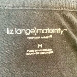 Liz Lange for Target Black Long Sleeve Maternity Tee